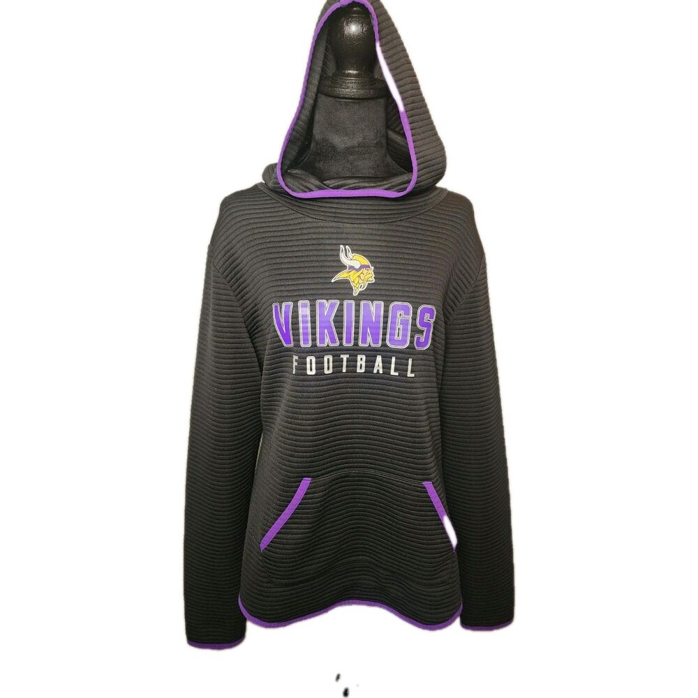 NFL Team Apparel TX3 Hoodie Womens Size Large Athletic Fit Minnesota Vikings